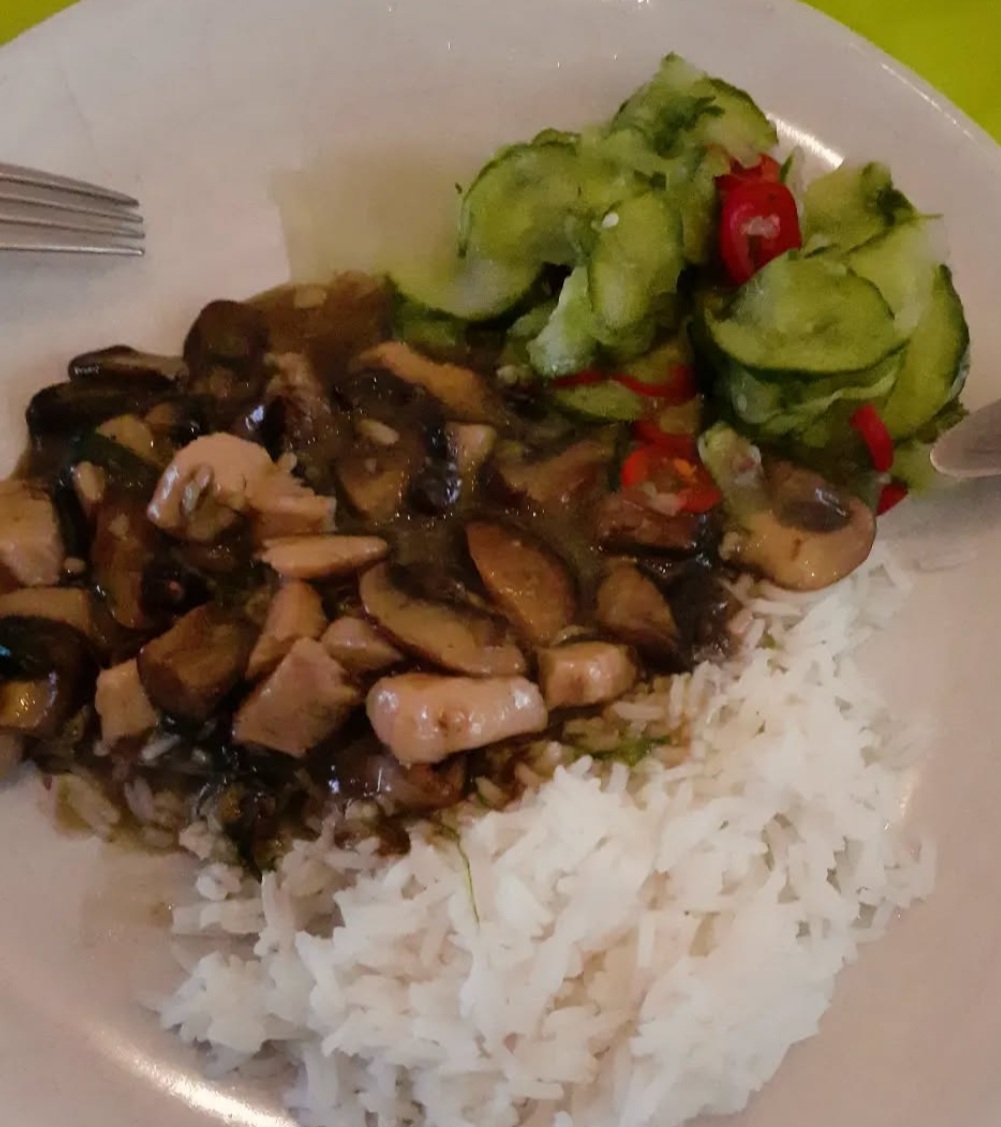 Chinese kip met champignons