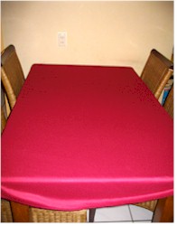 Rood tafelkleed