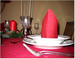 De gedekte Kersttafel